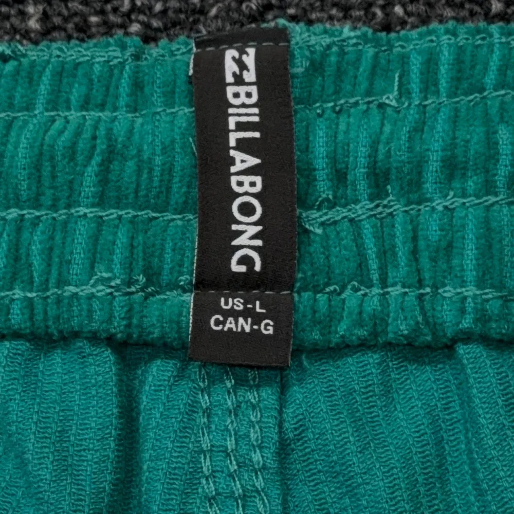 Billabong Mike EW Short 20 Mens Large Green Corduroy Elastic Waist Shorts NEW